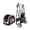 IBIYAYA Double Fun Pet Carrier Stroller – Love Pink 雙重奏分離式寵物提包推車